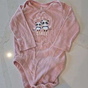 Bumkins Blush Panda Bodysuit